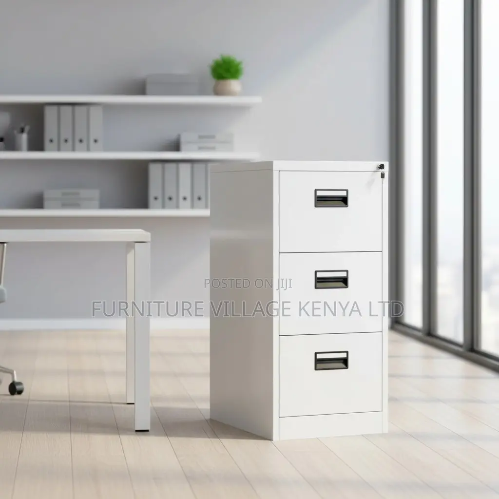Office Cabinet; Modern Steel Storage Cabinet With Locking Drawers