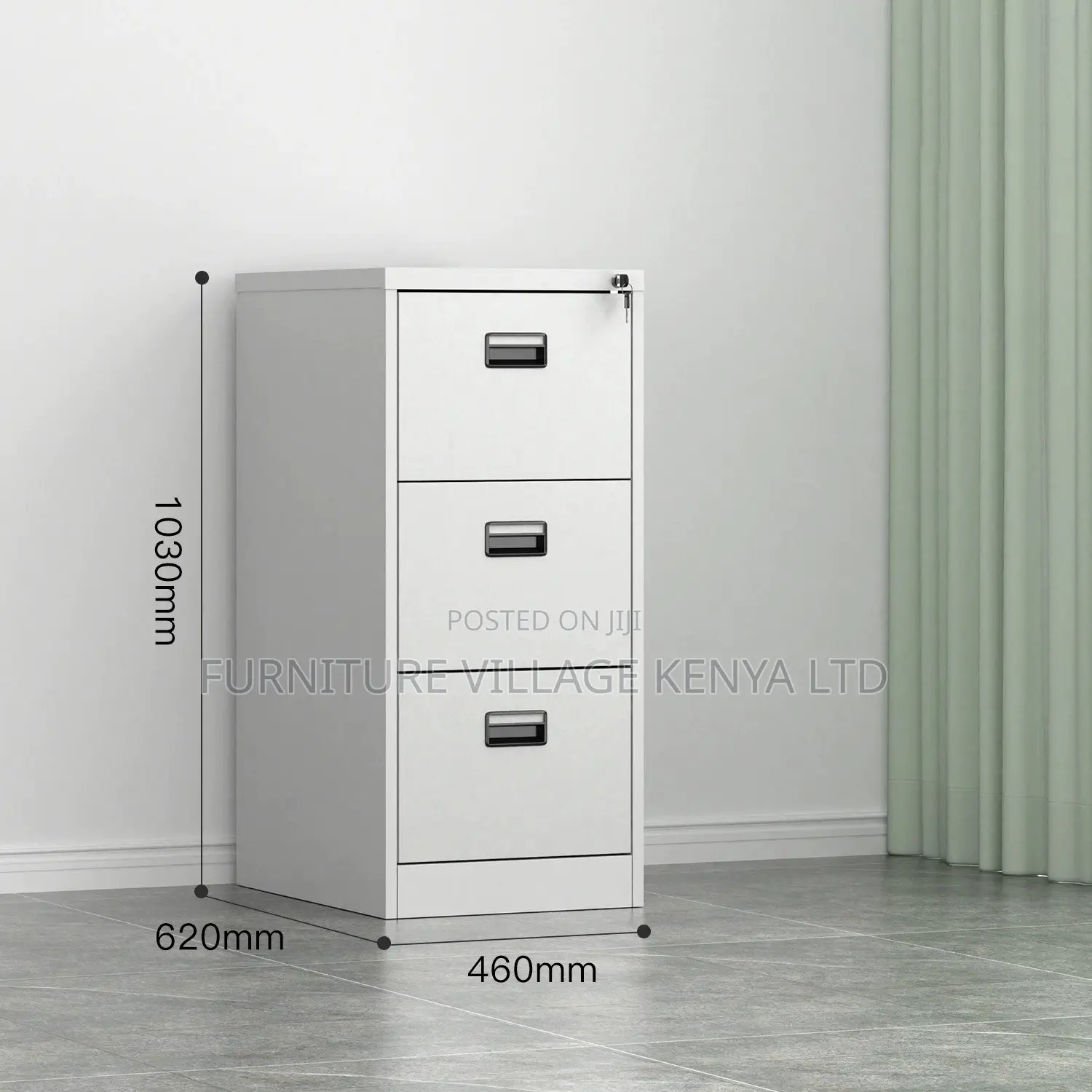 Office Cabinet; Modern Steel Storage Cabinet With Locking Drawers