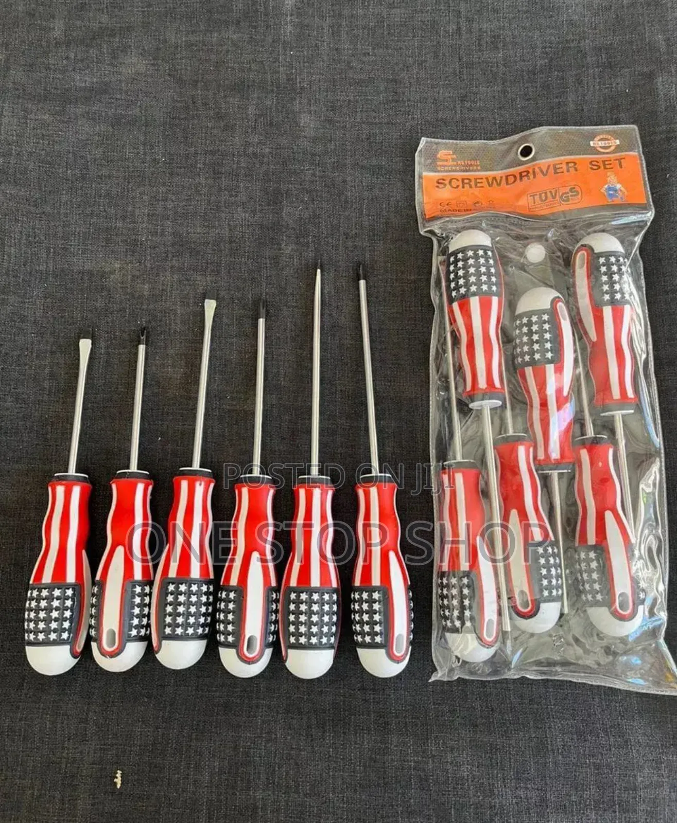 Brand New Usa Handles 6pc Screwdriver Set