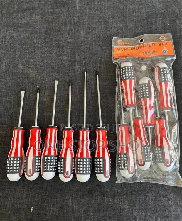 Brand New Usa Handles 6pc Screwdriver Set