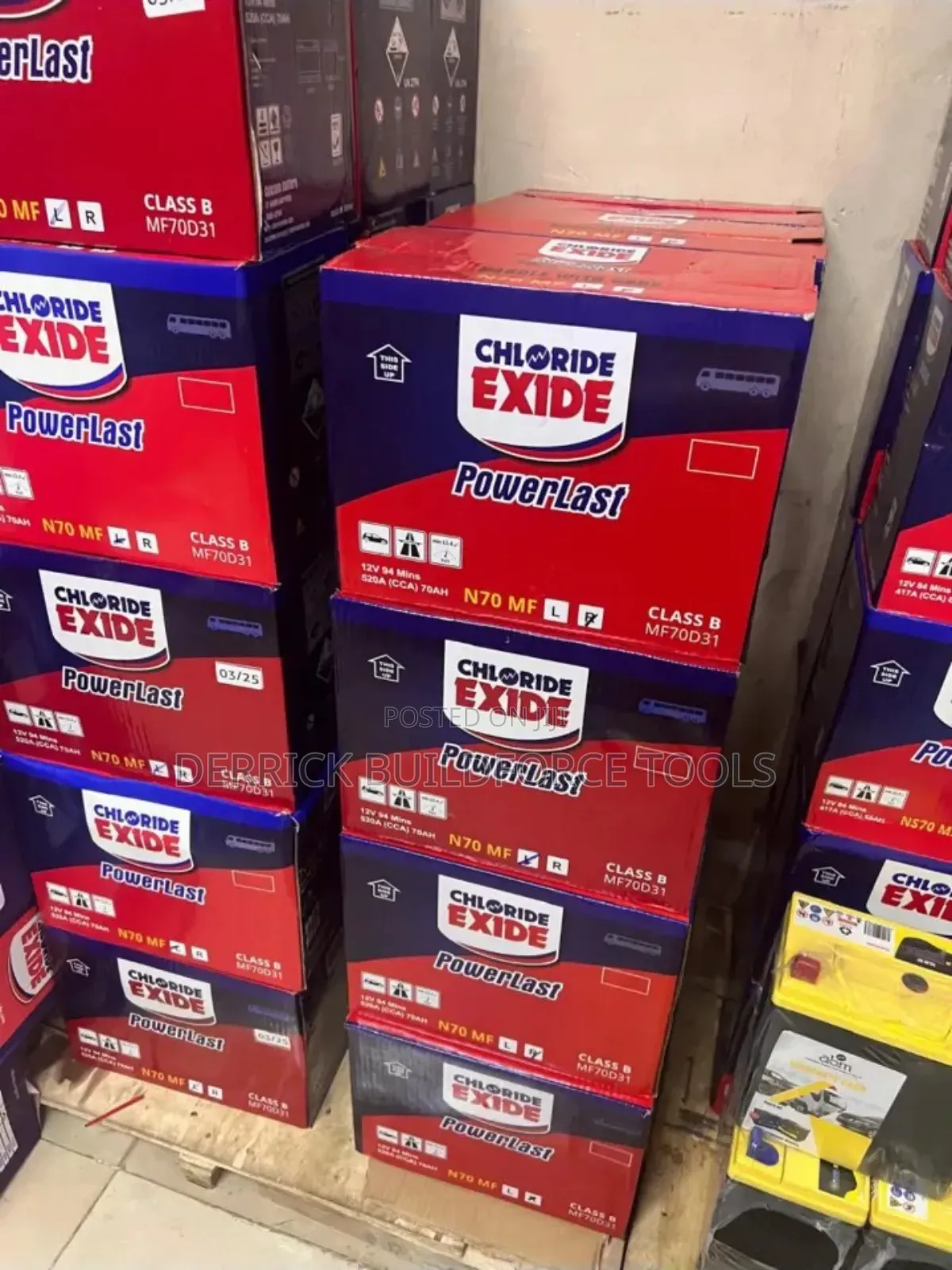 Chloride Exide Powerlast N70 Maintenance-Free Car Battery