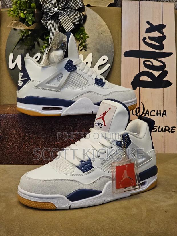 Air Jordan 4 Unisex Quality Sneakers.