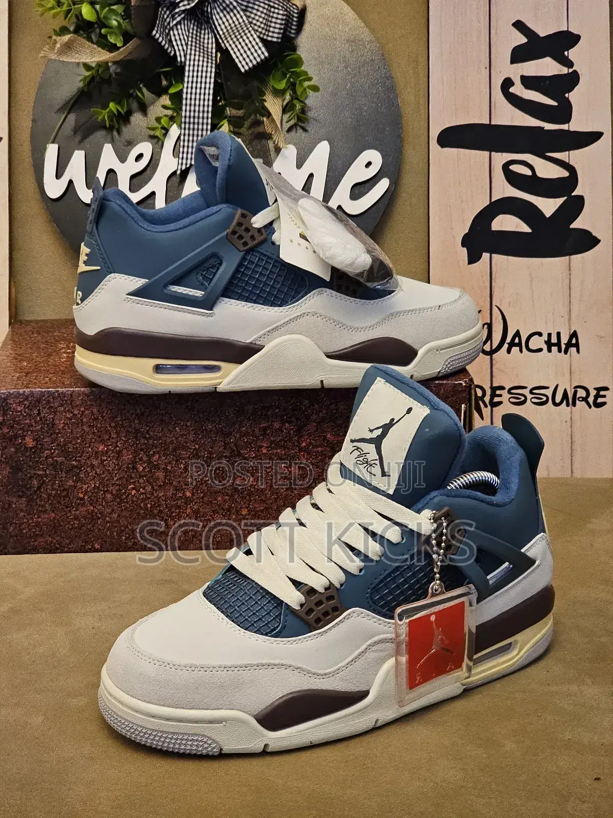 Air Jordan 4 Unisex Quality Sneakers.