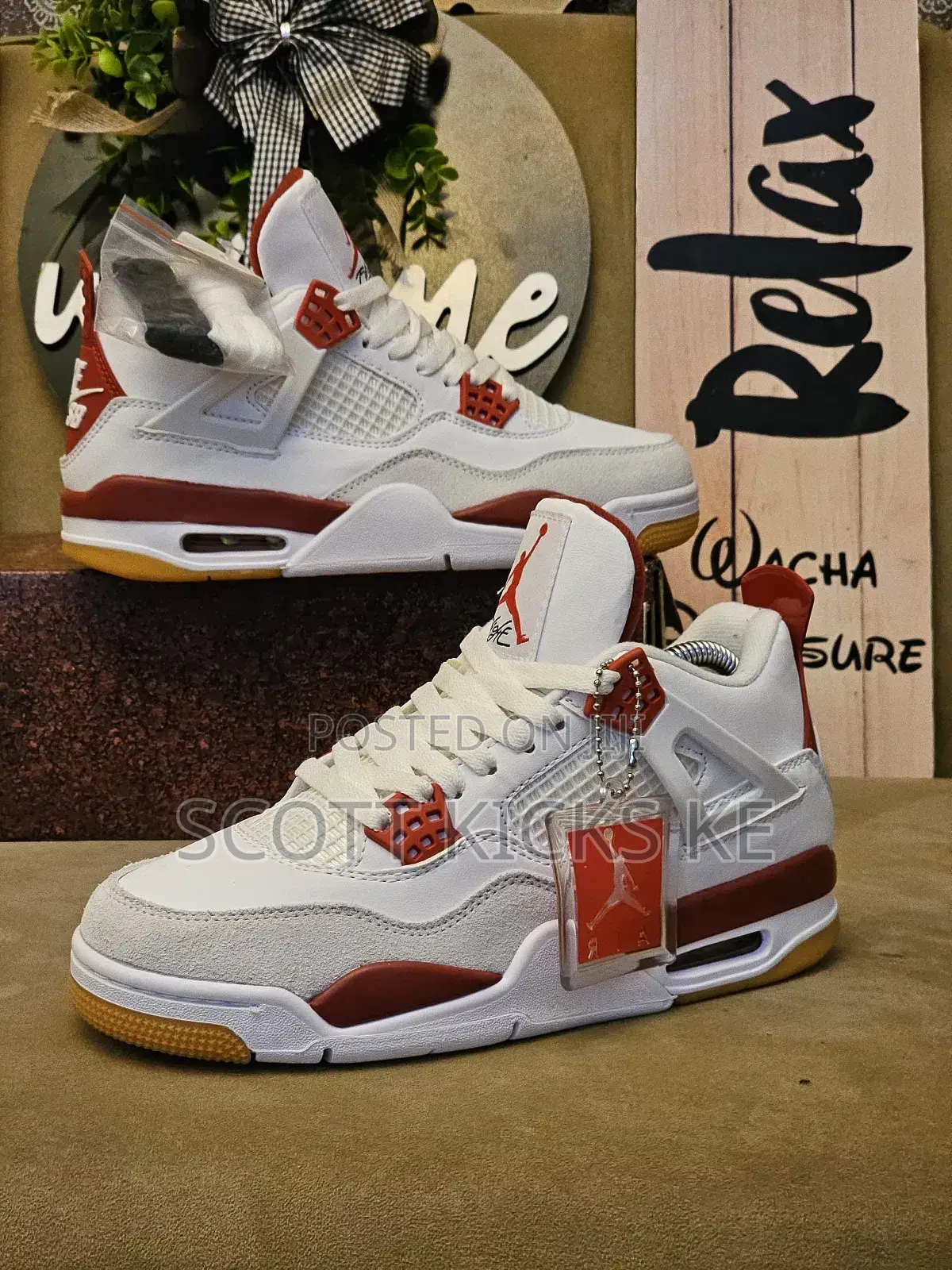 Air Jordan 4 Unisex Quality Sneakers.