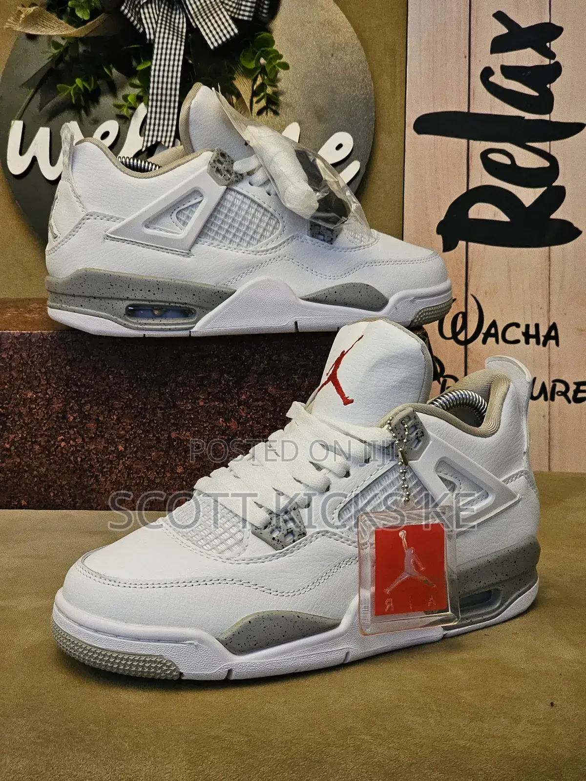Air Jordan 4 Unisex Quality Sneakers.