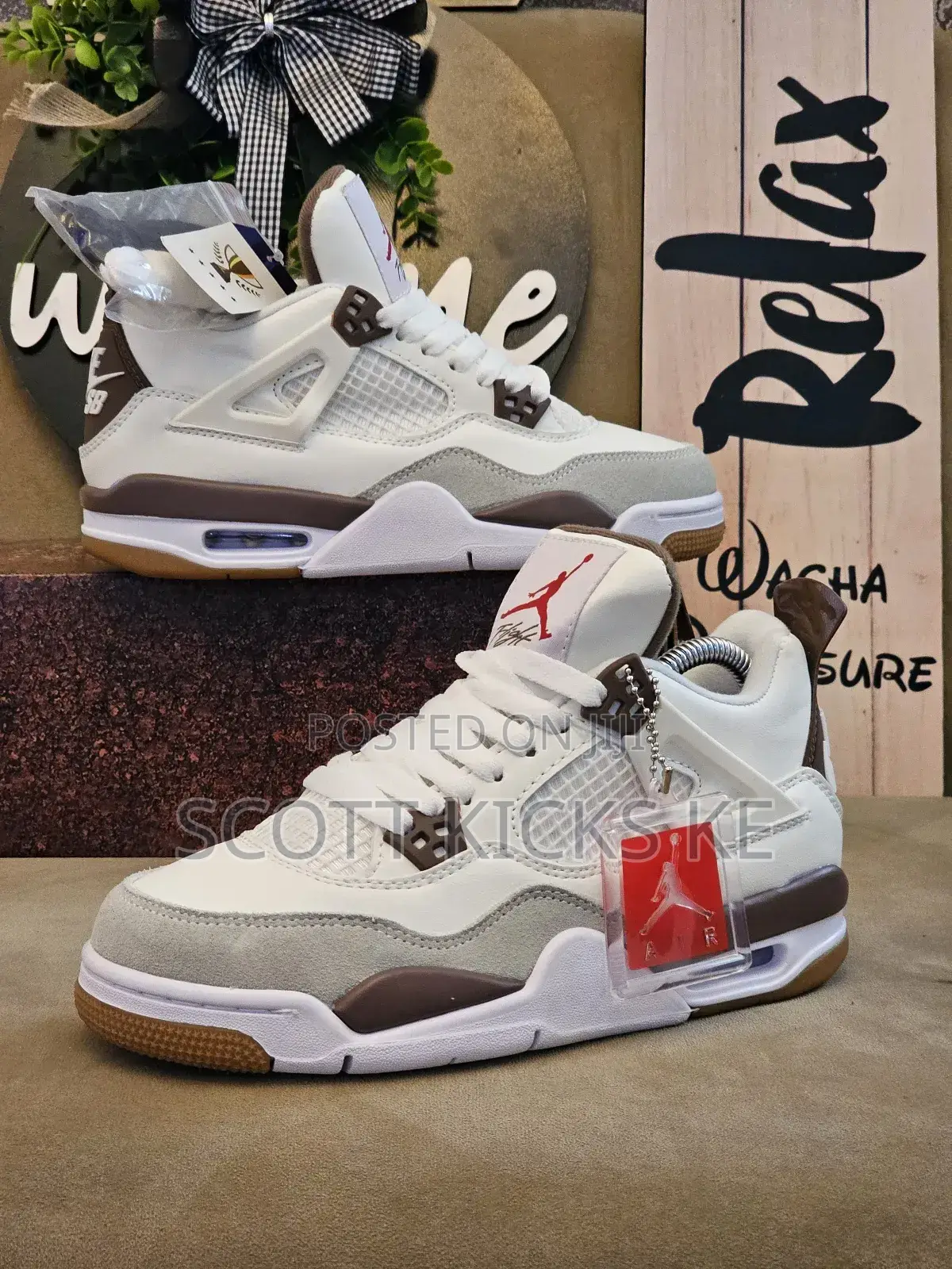 Air Jordan 4 Unisex Quality Sneakers.