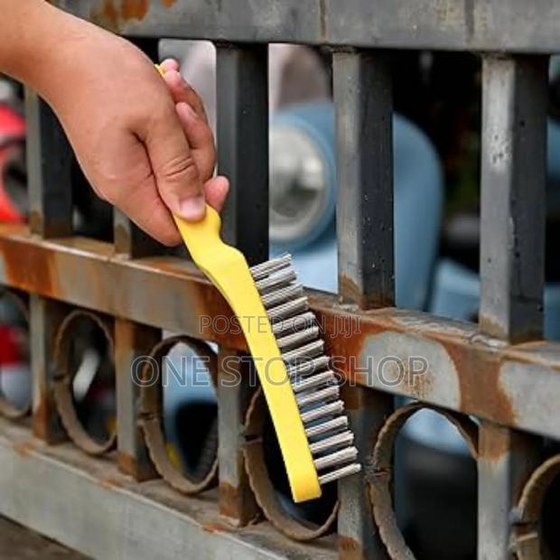 2ps Steel Wire Brush With Metal Scraper - thumbnail 2