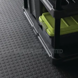 Industrial Rubber Coin Matting | Heavy Traffic Flooring | Per Meter
