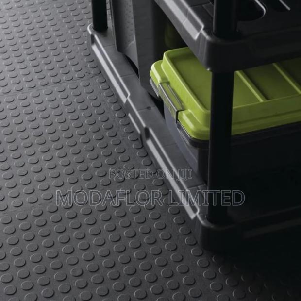 Industrial Rubber Coin Matting | Heavy Traffic Flooring | Per Meter