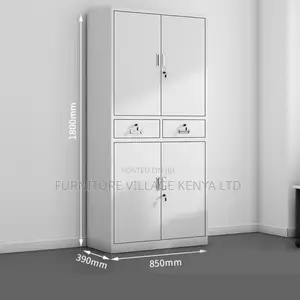 Office Cabinet; 4-door Metallic Office Cabinet