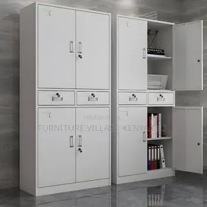 Office Cabinet; 4-door Metallic Office Cabinet