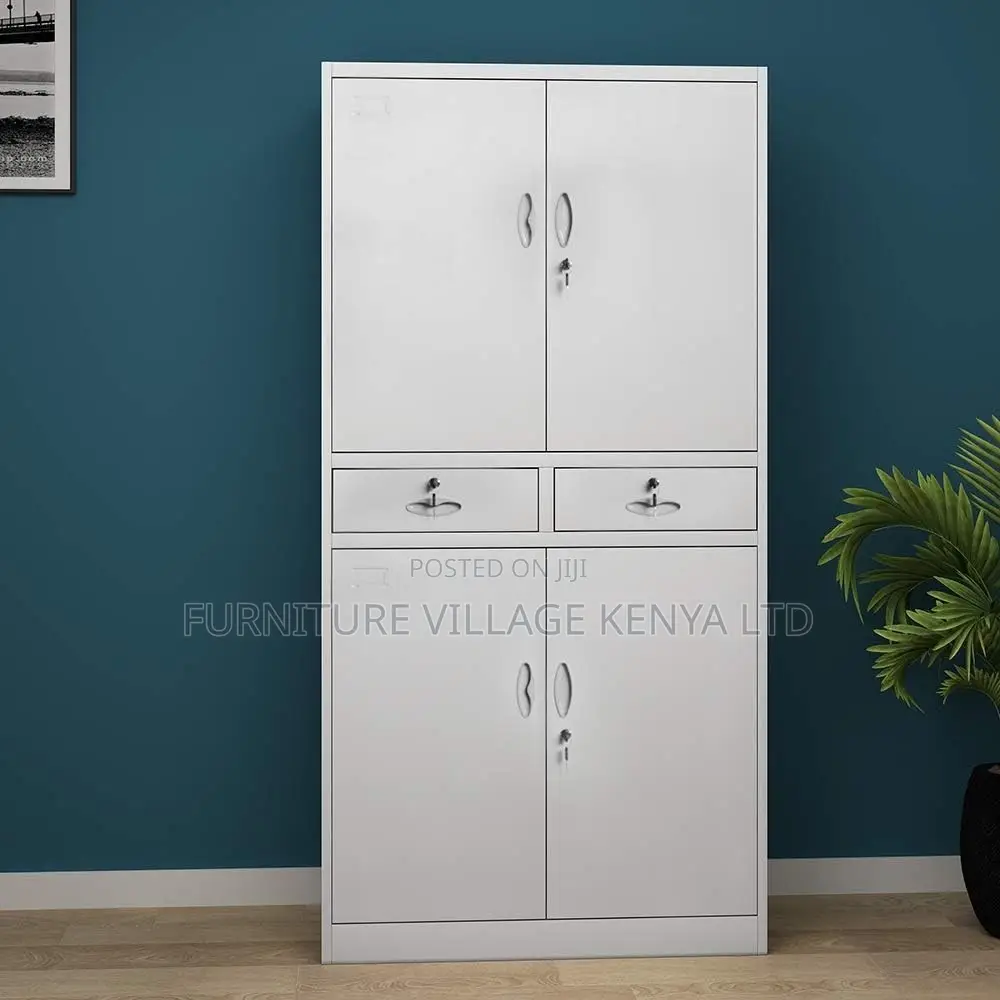 Office Cabinet; 4-door Metallic Office Cabinet
