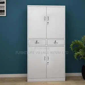 Office Cabinet; 4-door Metallic Office Cabinet