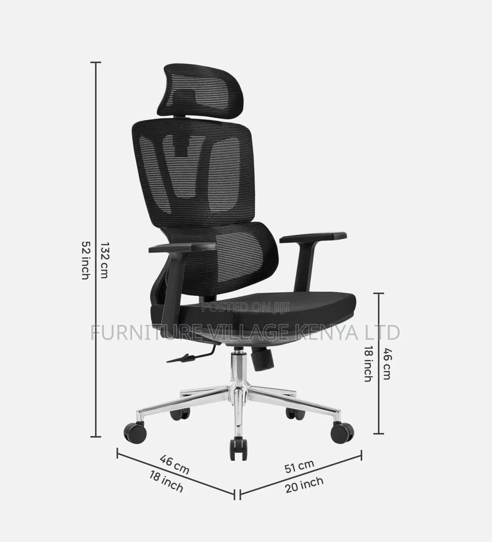 Office Chair; High Back Orthopedic Office Chair