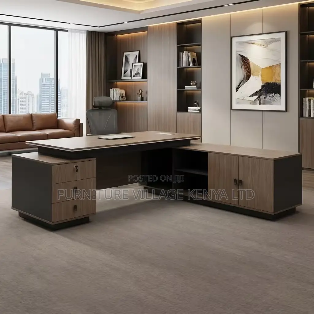 Office Desk; 2.4m Modern Executive Desk