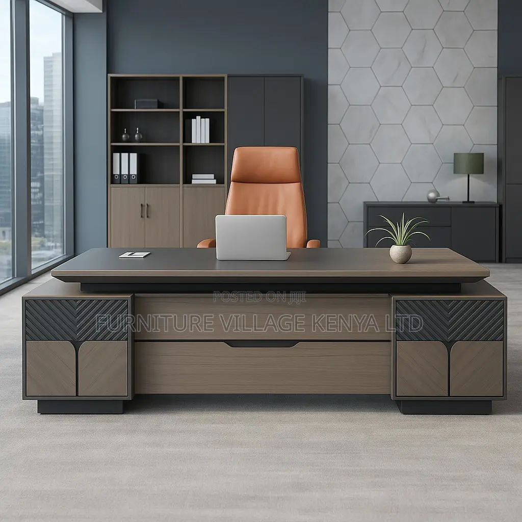 Office Desk; 2.4m Modern Executive Desk