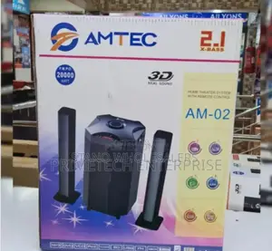 2.1ch Two Speakers. Amtec 002 Woofer