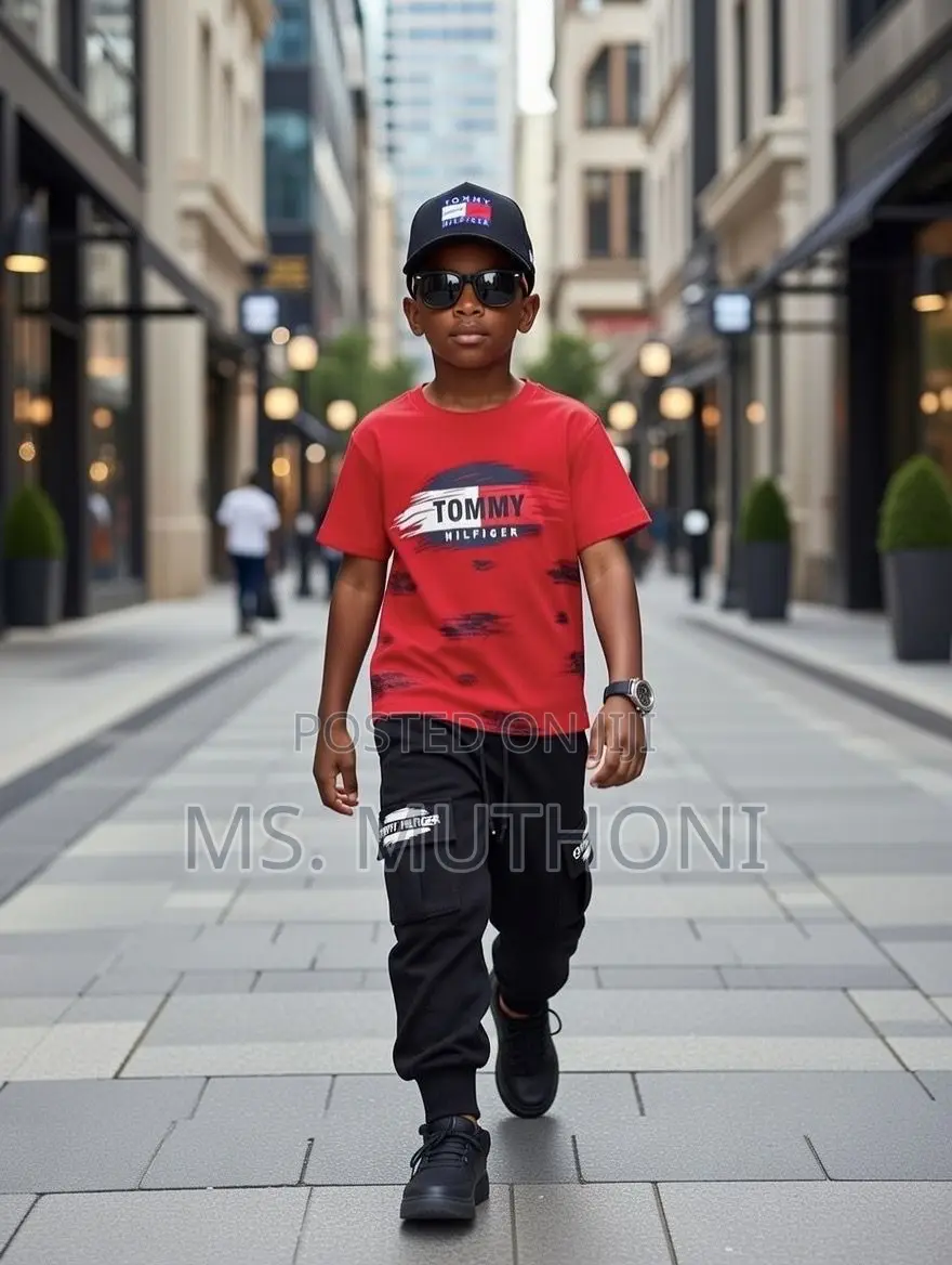Tommy 3 Pc*(Black-Red) 4-14 Yrs