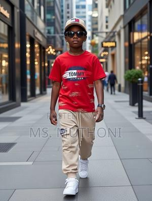 *Tommy 3 Pc* (Beige-Red) 4-14 Yrs - thumbnail 2