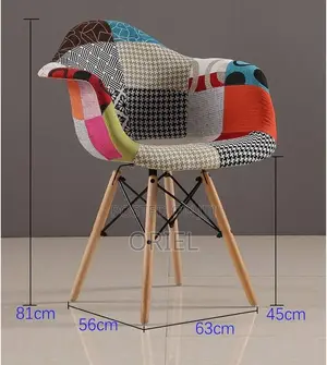 Home Chairs; Unique Patchwork Armrest Chair for Reading Nook