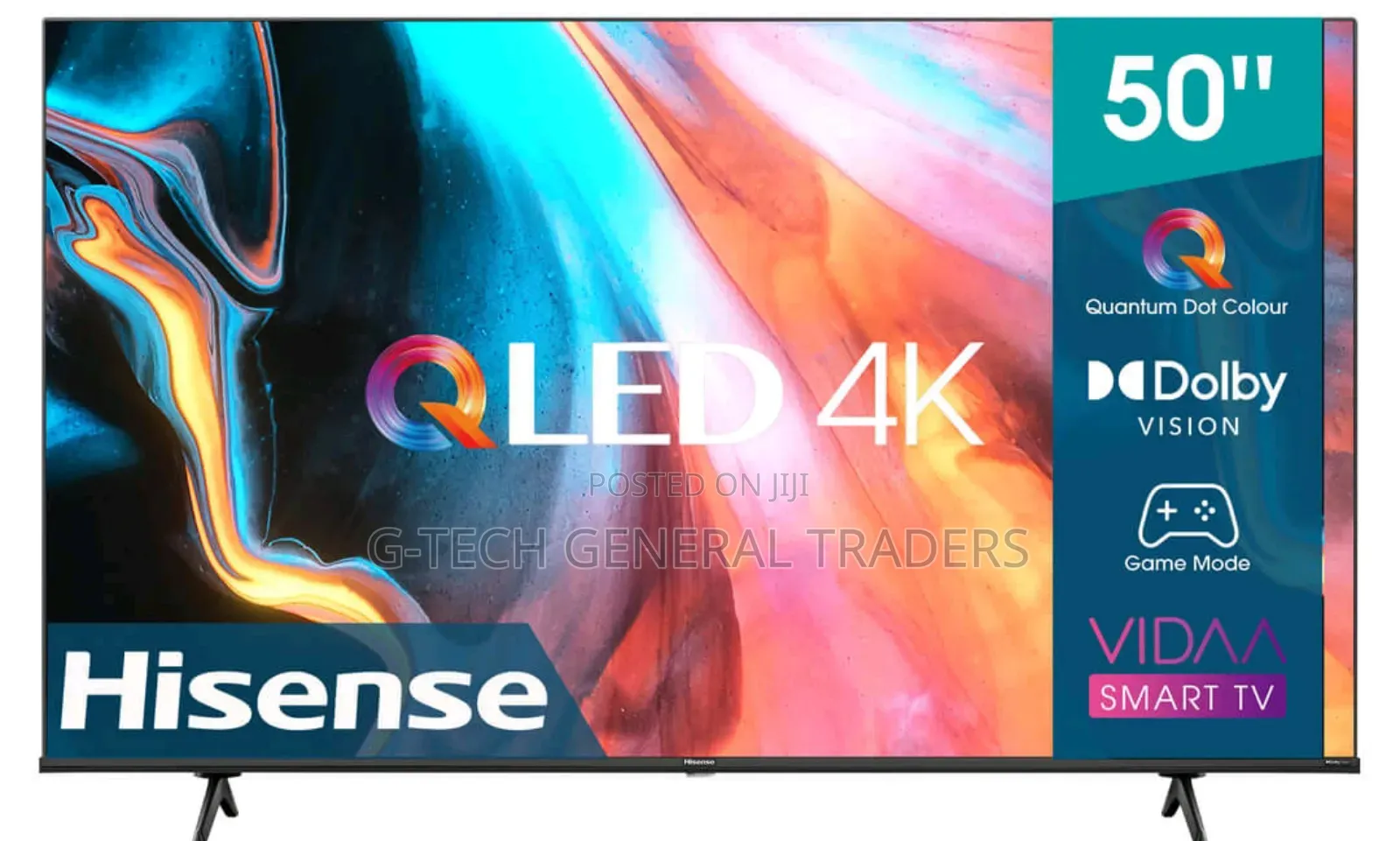 Hisense 50” Qled 4k Smart Tv – Quantum Dot | Dolby Vision | Vidaa