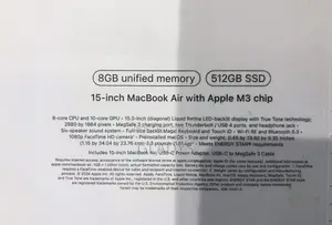 Laptop Apple MacBook Air 2024 M3 15-inch 8GB Apple M3 SSD 512GB