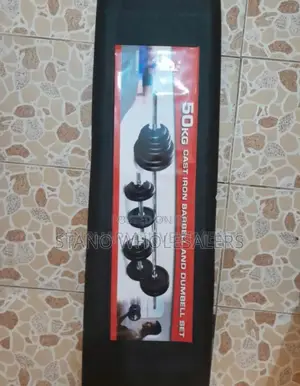 Cased 50kgs Dumbbells. New 50kgs Dumbells