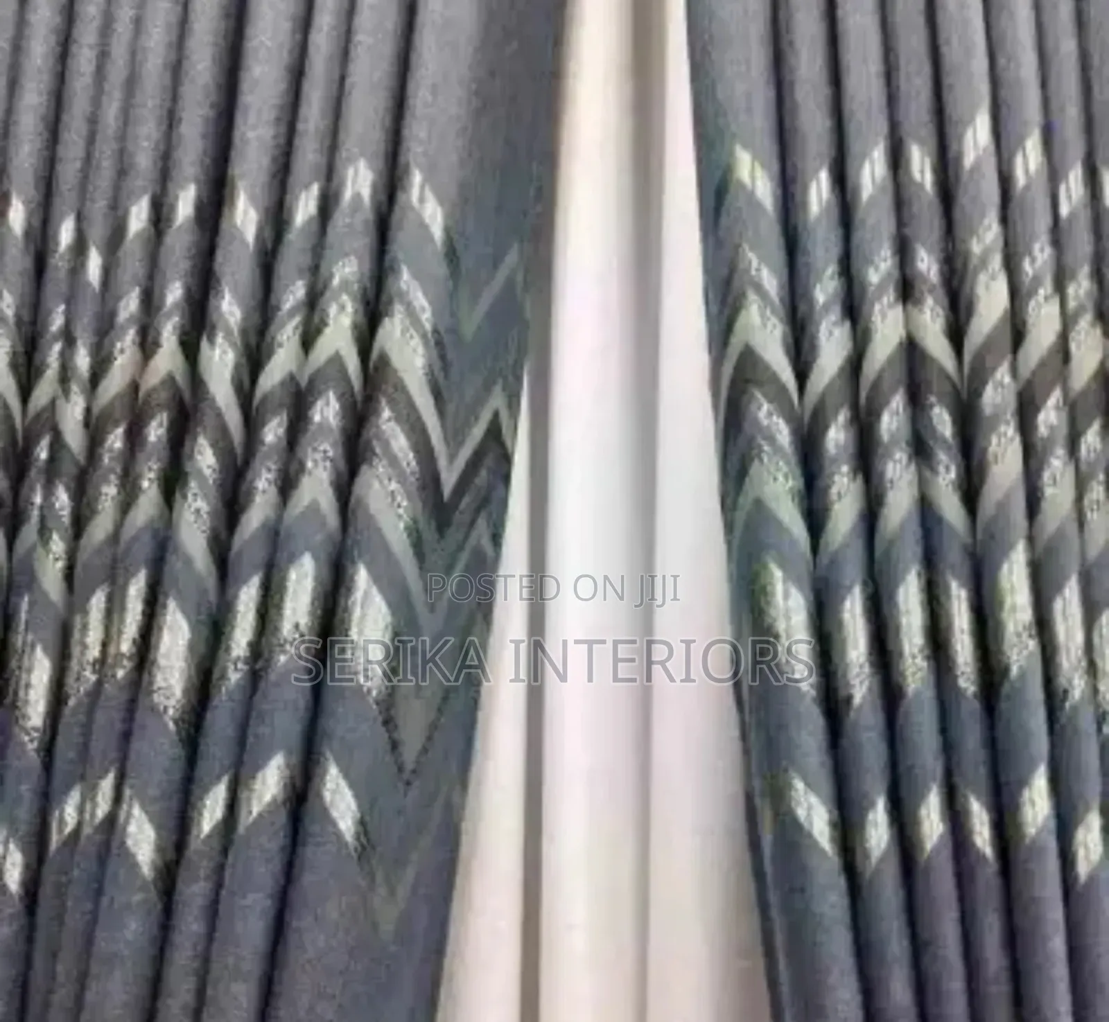 Grey Striped Curtains Curtains Environmental Friendly Justice