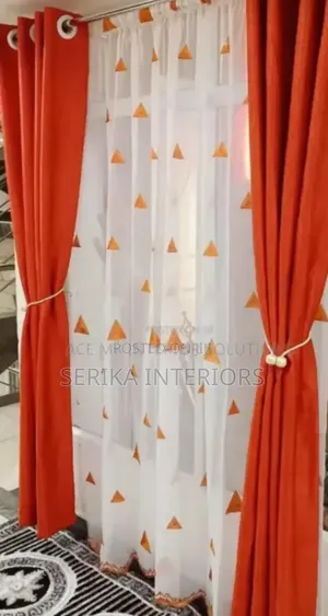 Orange Curtains Curtains Environmental Friendly Justice