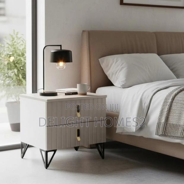 Nordic Bedroom Table With Drawers - main view