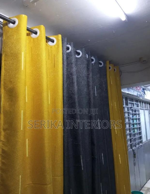 Mix and Match Curtains Yellow and Grey Curtains Environmental Friendly