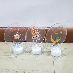 Ramadan Mubarak Led Candle Decor