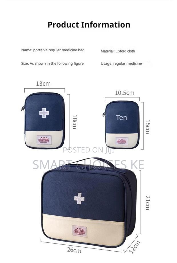 3pcs Portable Multifunctional Medical Storage Bag