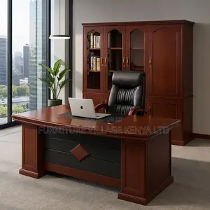Office Desk; 140cm L-shaped Executive Office Desk