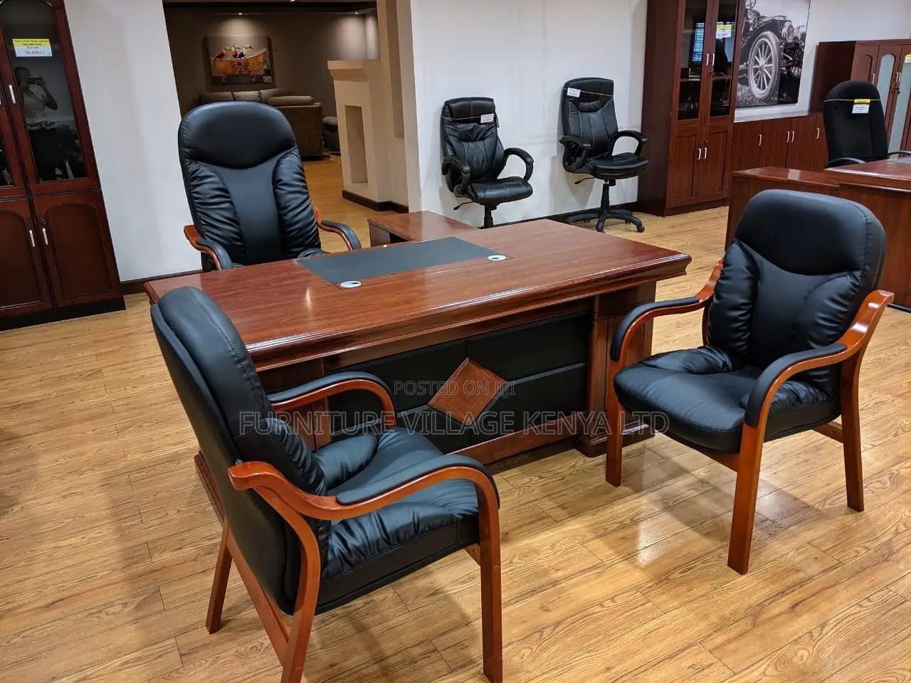 Office Desk; 140cm L-shaped Executive Office Desk