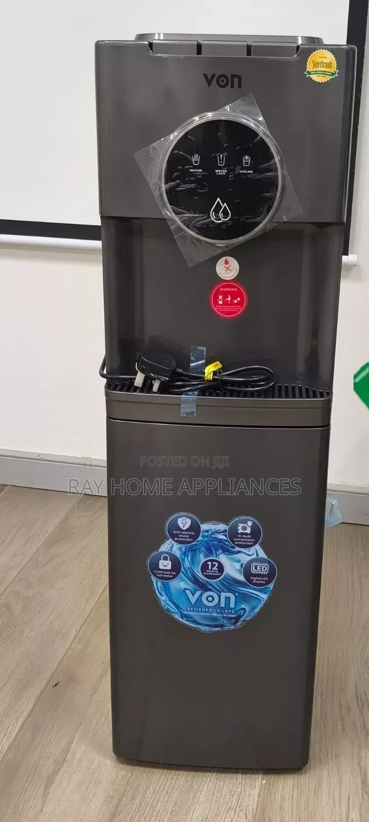 Von Bottom Load Water Dispenser 3tap (Ec) 
 Model No. Vde-305cls.