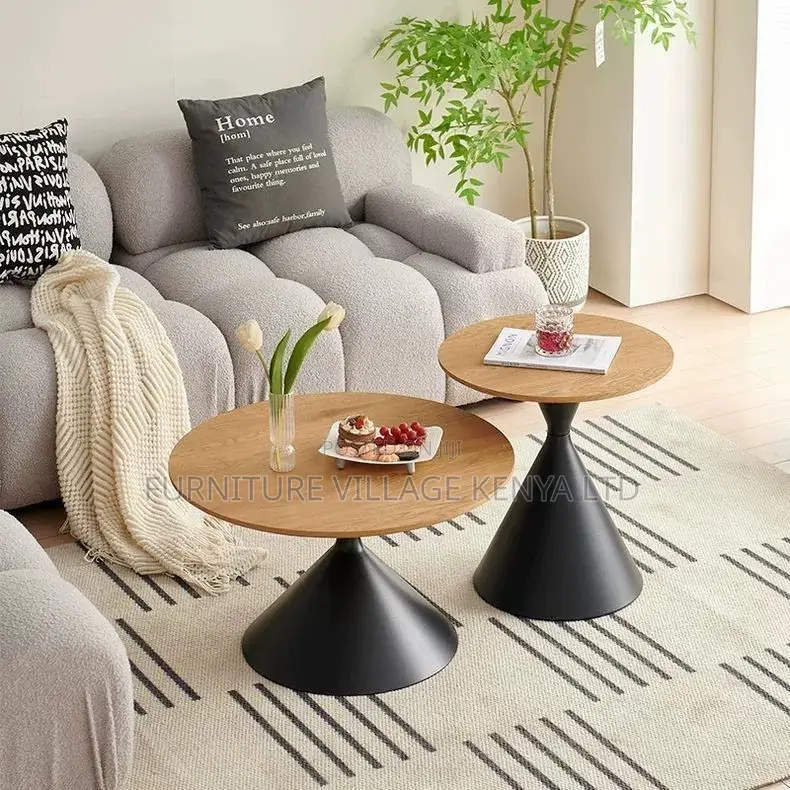 Coffee Table; Nordic Solid Wood Coffee Table