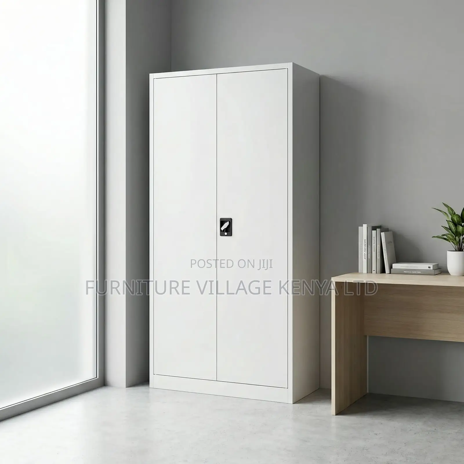 Office Cabinet; 2-door Full Metallic Filing Office Cabinet