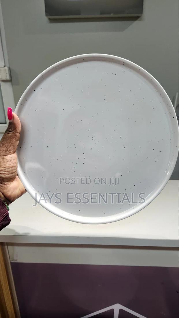 6pcs Round Ribbed Dinner Plates - thumbnail 2