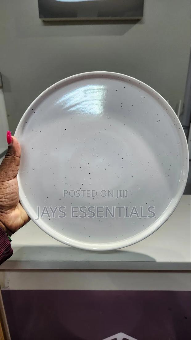 6pcs Round Ribbed Dinner Plates - thumbnail 3