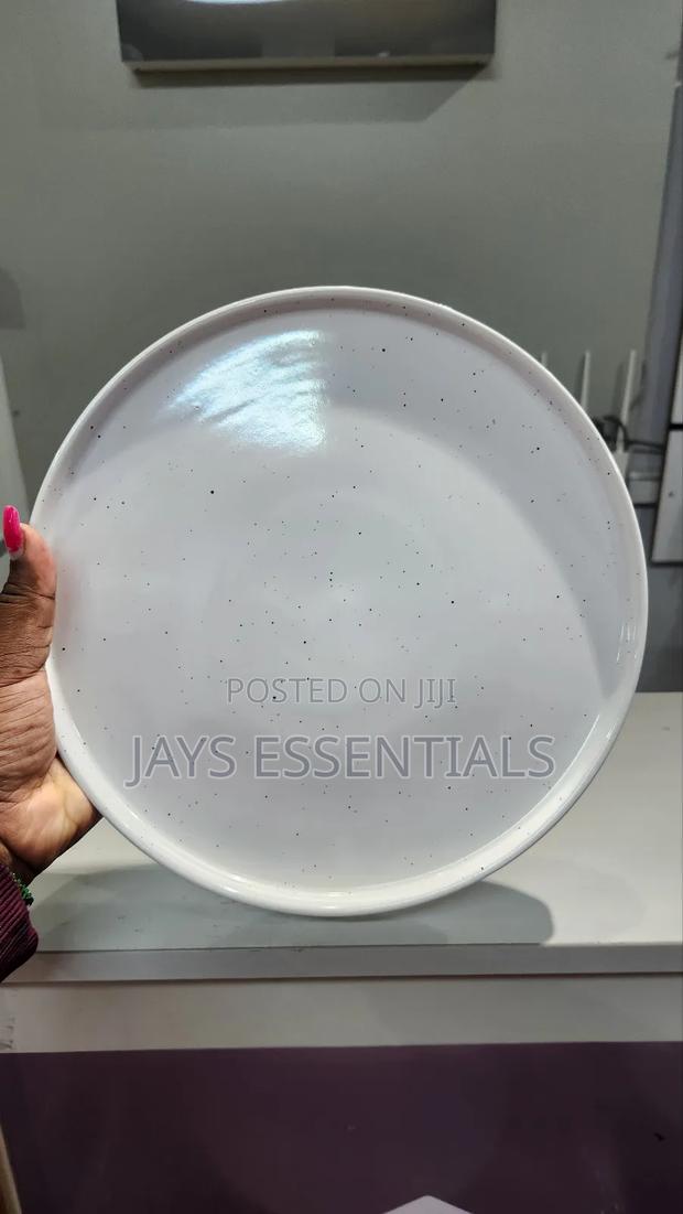 6pcs Round Ribbed Dinner Plates - thumbnail 4