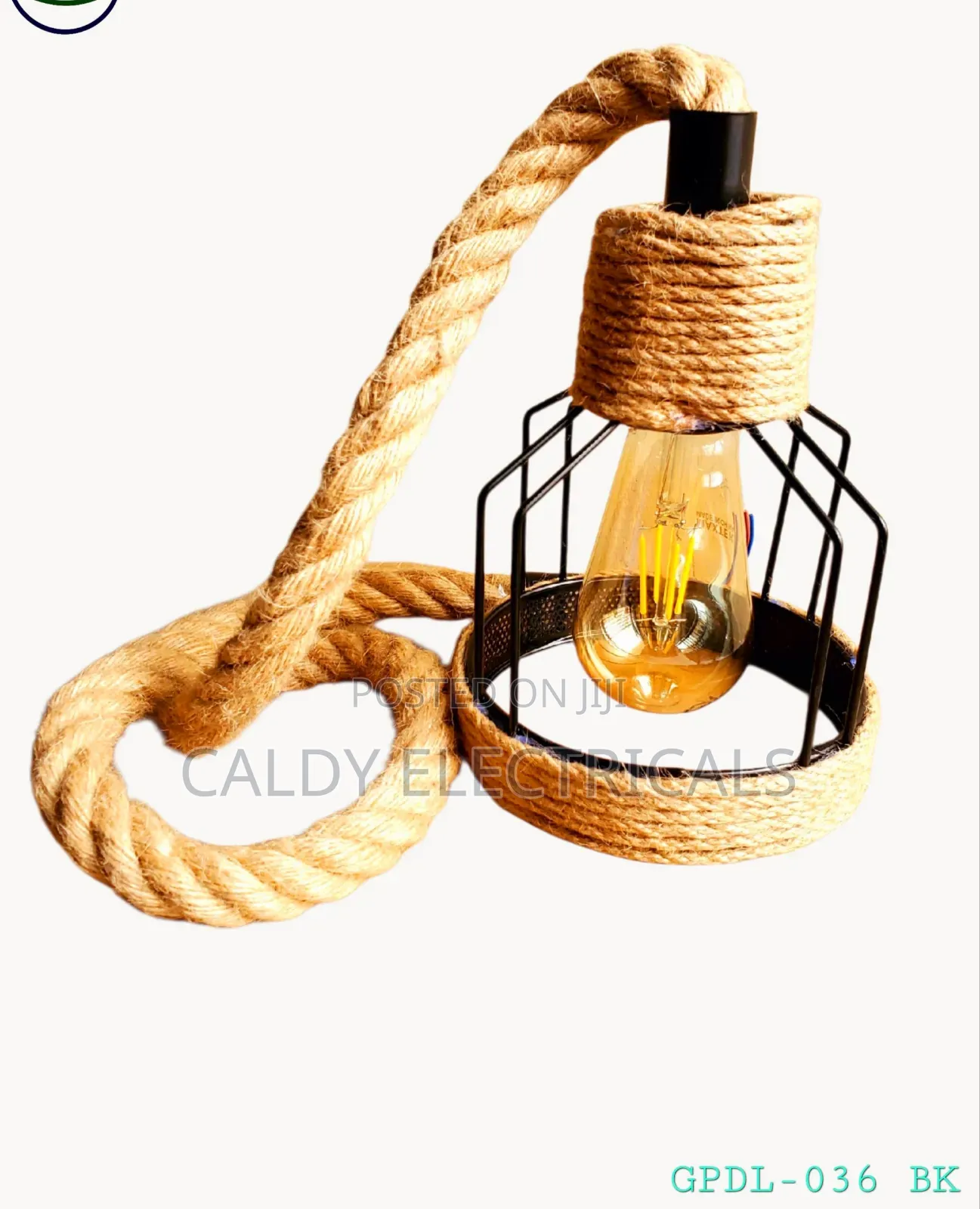 Hemp Rope Single Pendant Light