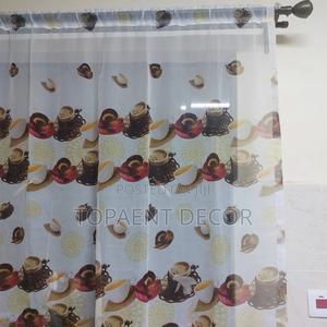 Elegant,See Through , Kitchen  Themed Window Curtain Sheer - thumbnail 2