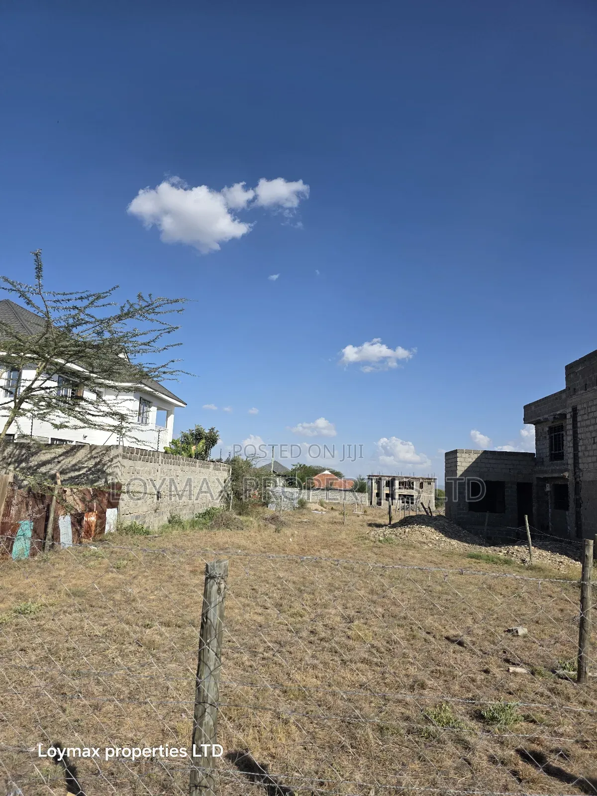 50/100 Plot With a Perimeter Wall and Latrine in Kitengela .
