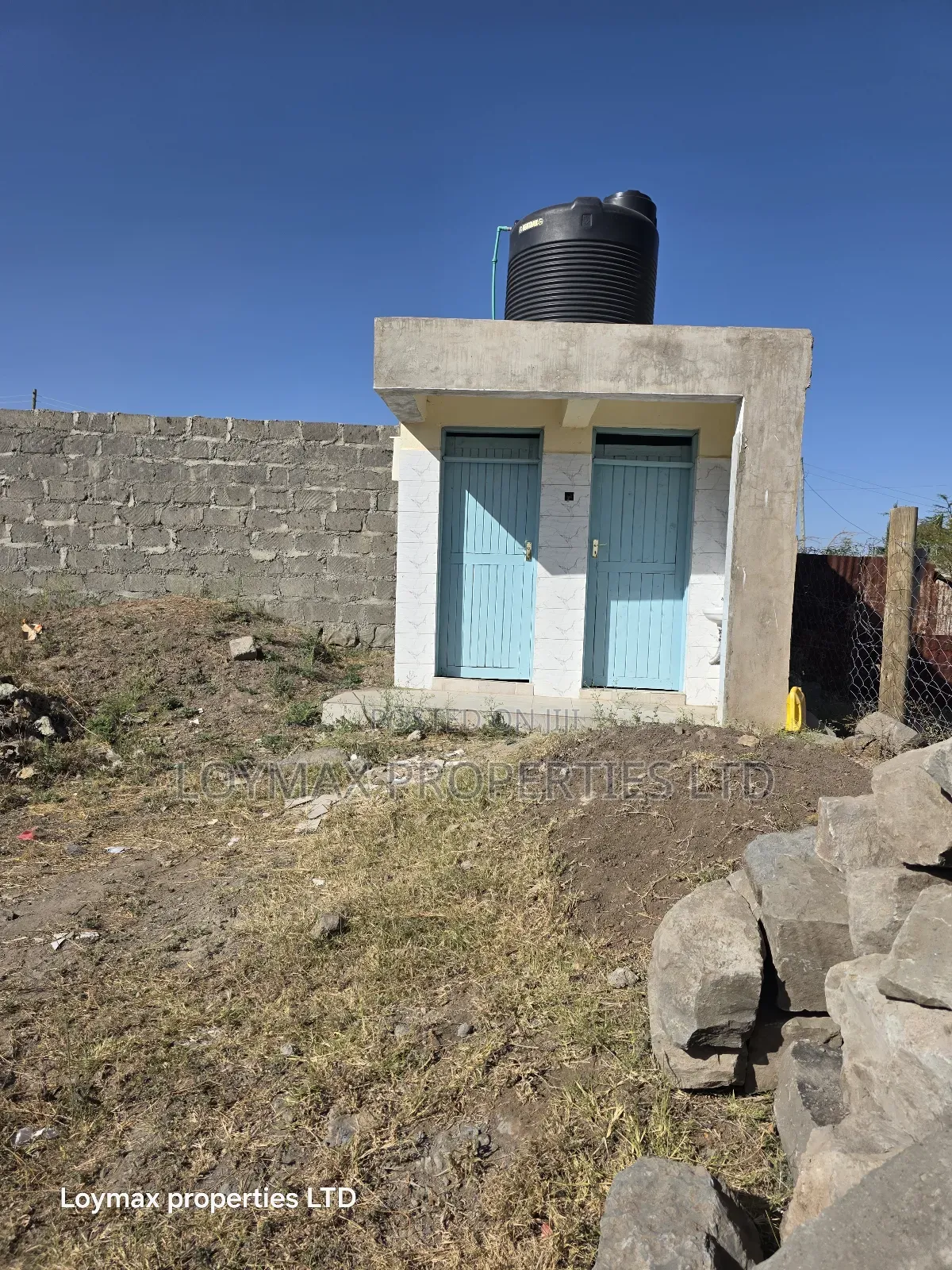 50/100 Plot With a Perimeter Wall and Latrine in Kitengela .