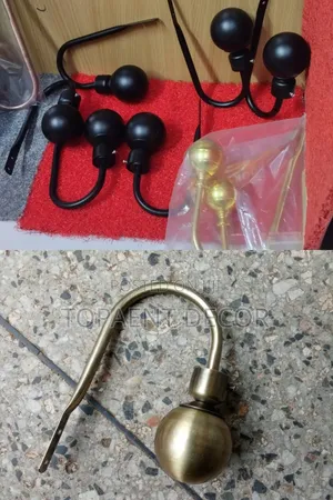 Black,Gold And Antic Gold Heavy Duty Easy To Hold , Curtain Holders