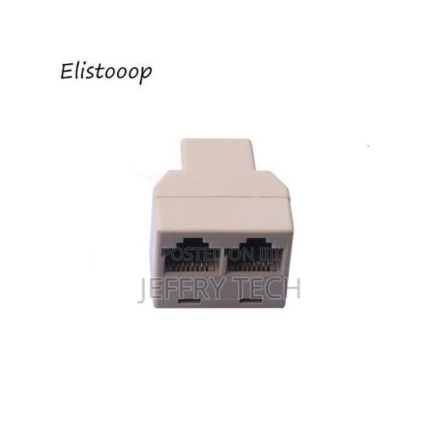 1 to 2 Way Lan Ethernet Network Cable Rj45 Splitter Female - thumbnail 3