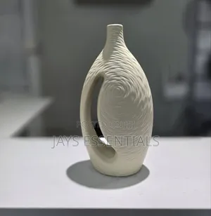 Ceramic Beige Flower Vase