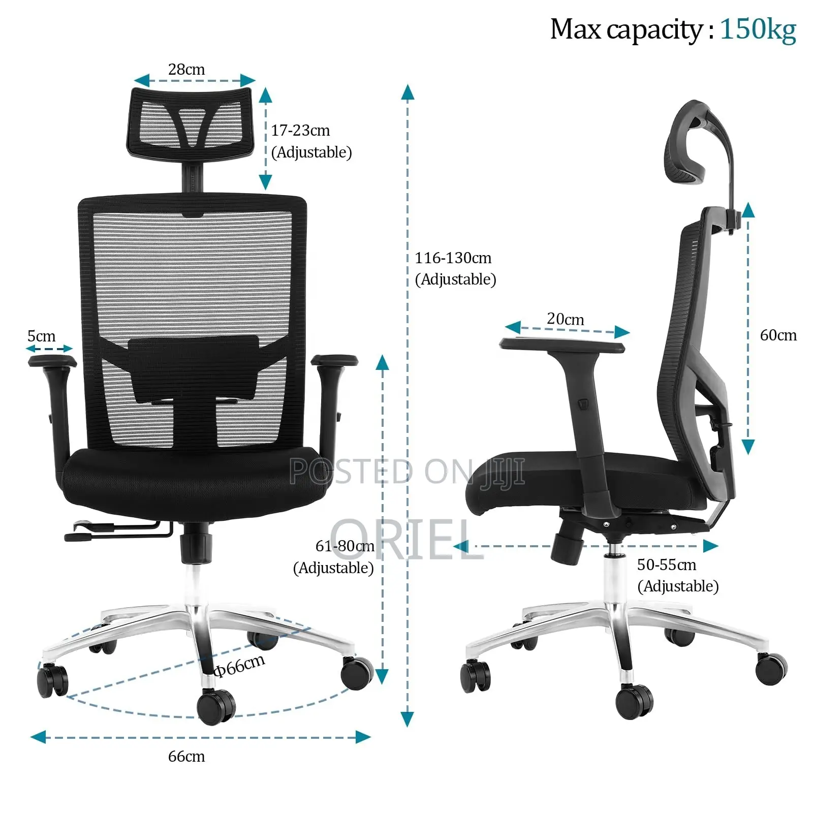 Modern Office Chair : Ergonomic Office Chair With Adjustable Headrest