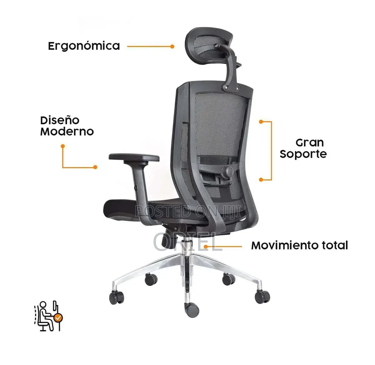 Modern Office Chair : Ergonomic Office Chair With Adjustable Headrest